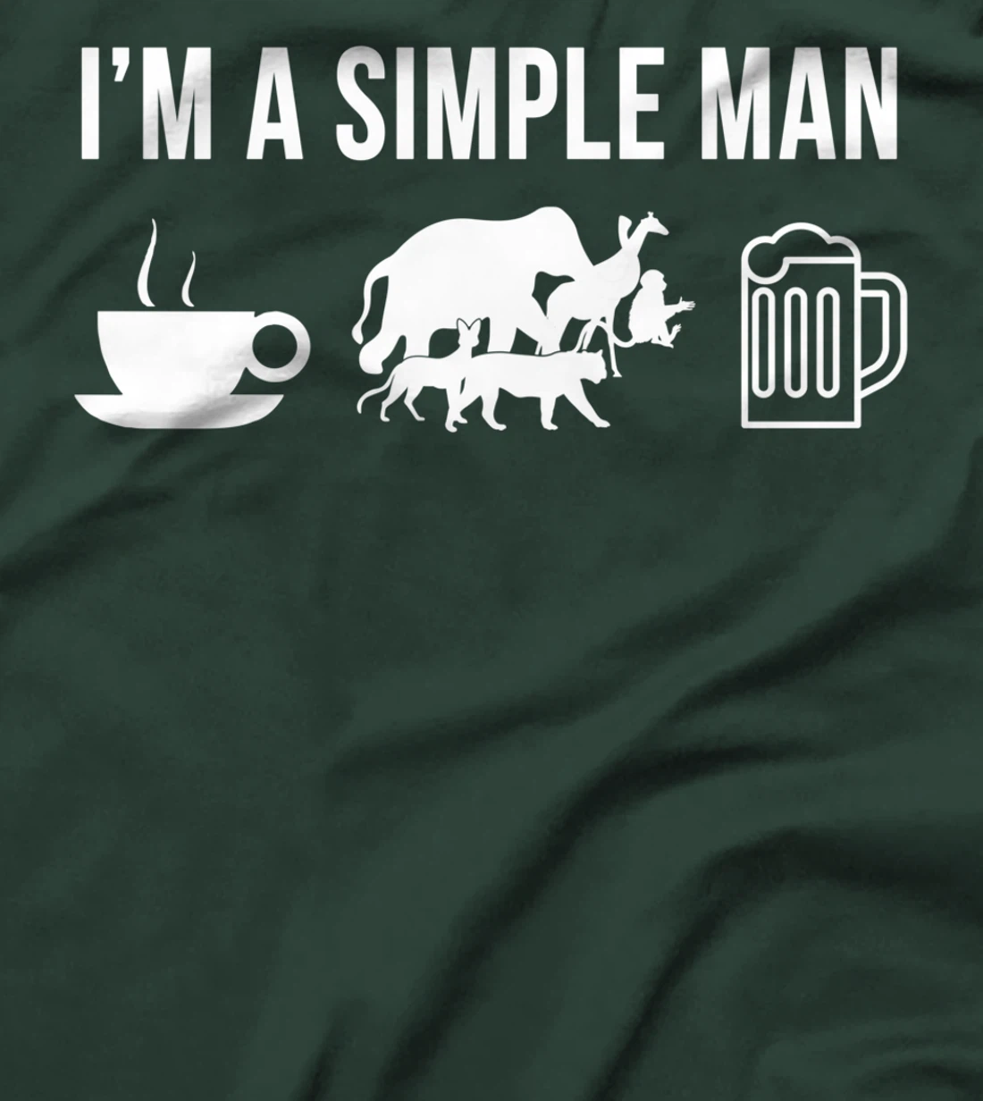 Funny Zookeeper Job Zookeeping Career Simple Man T-Shirt