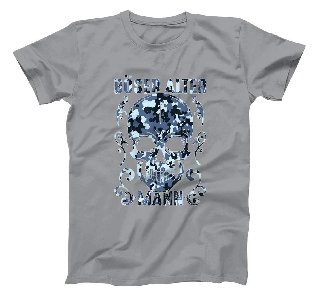 Bad old man skull camouflage T-Shirt, Women T-Shirt