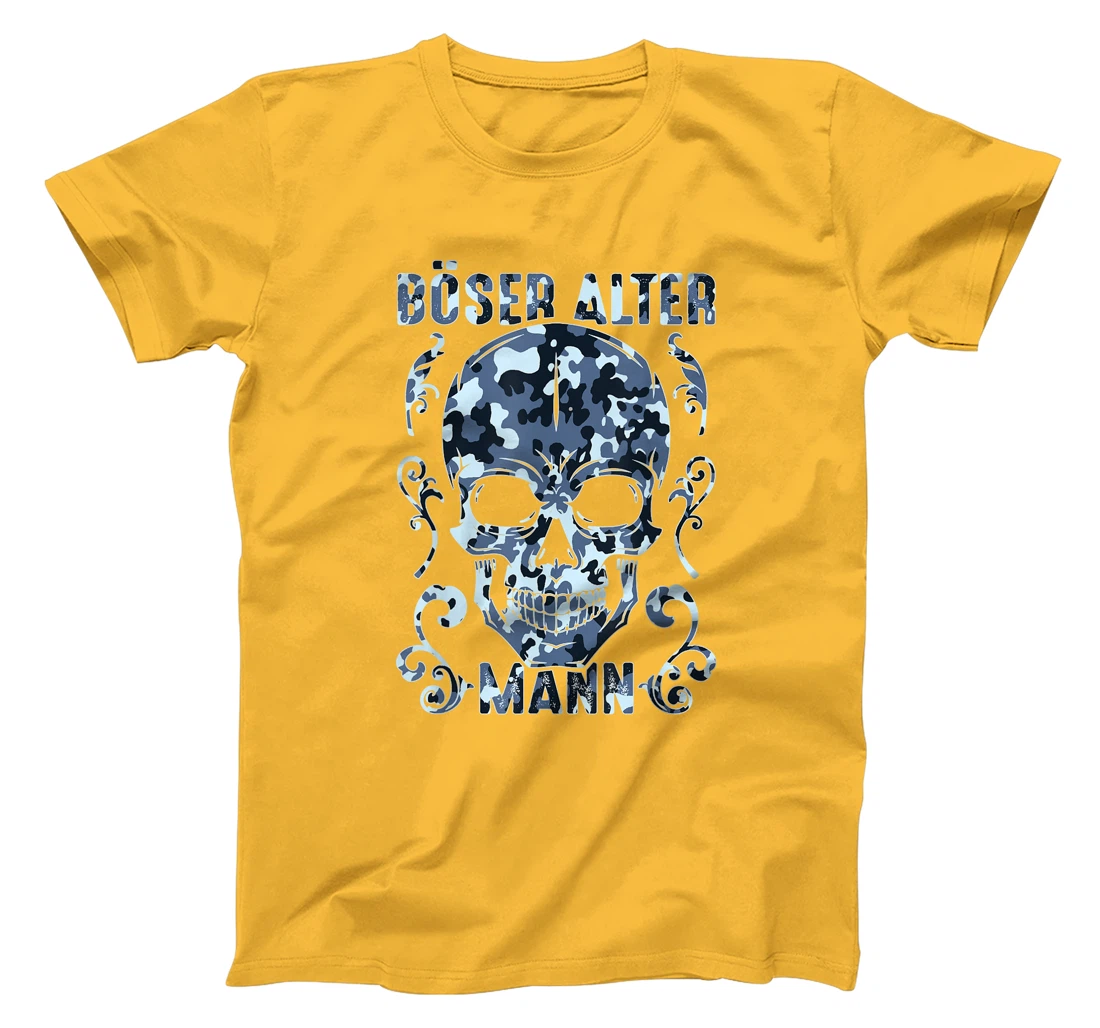 Bad old man skull camouflage T-Shirt, Women T-Shirt