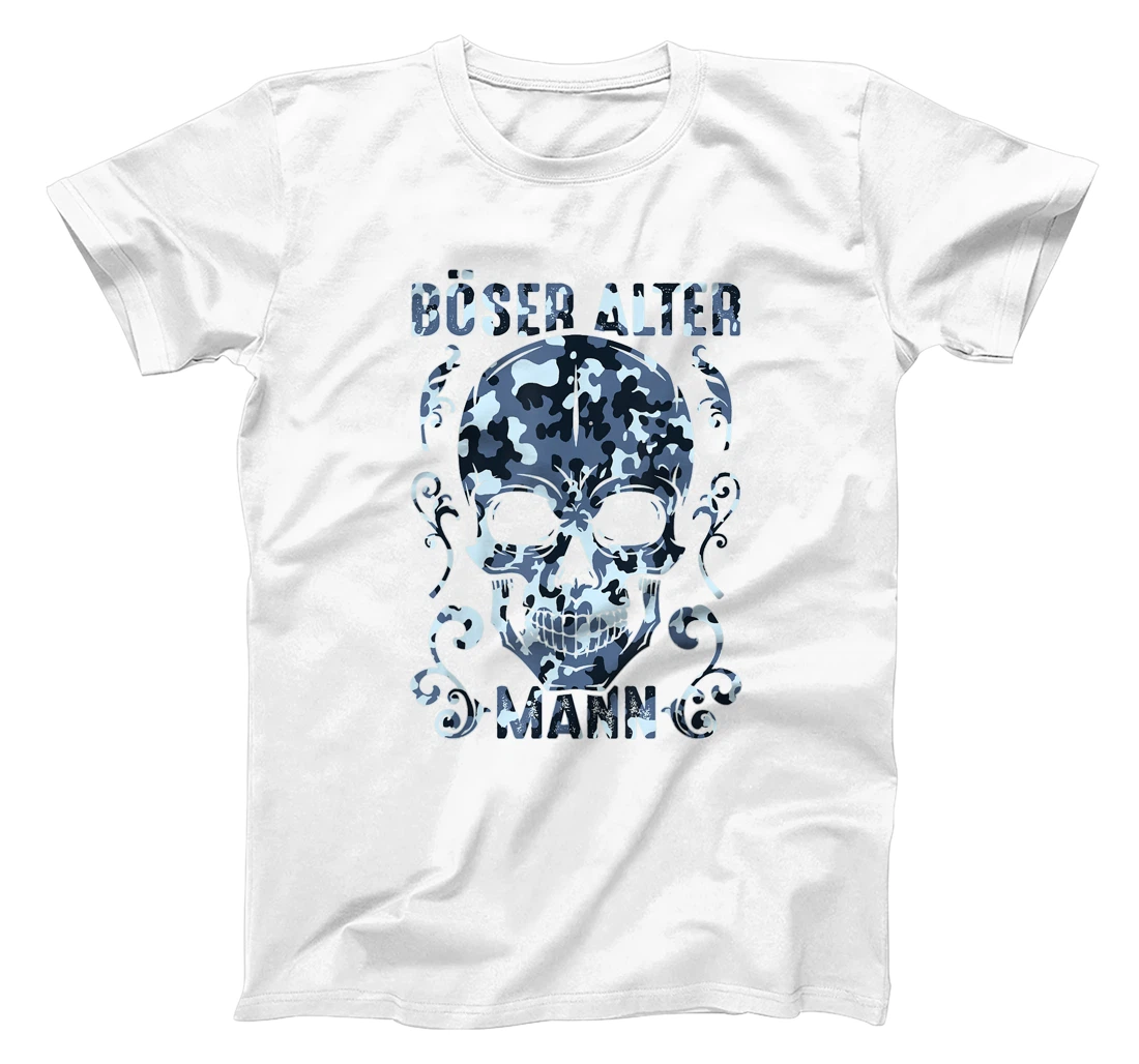 Bad old man skull camouflage T-Shirt, Women T-Shirt