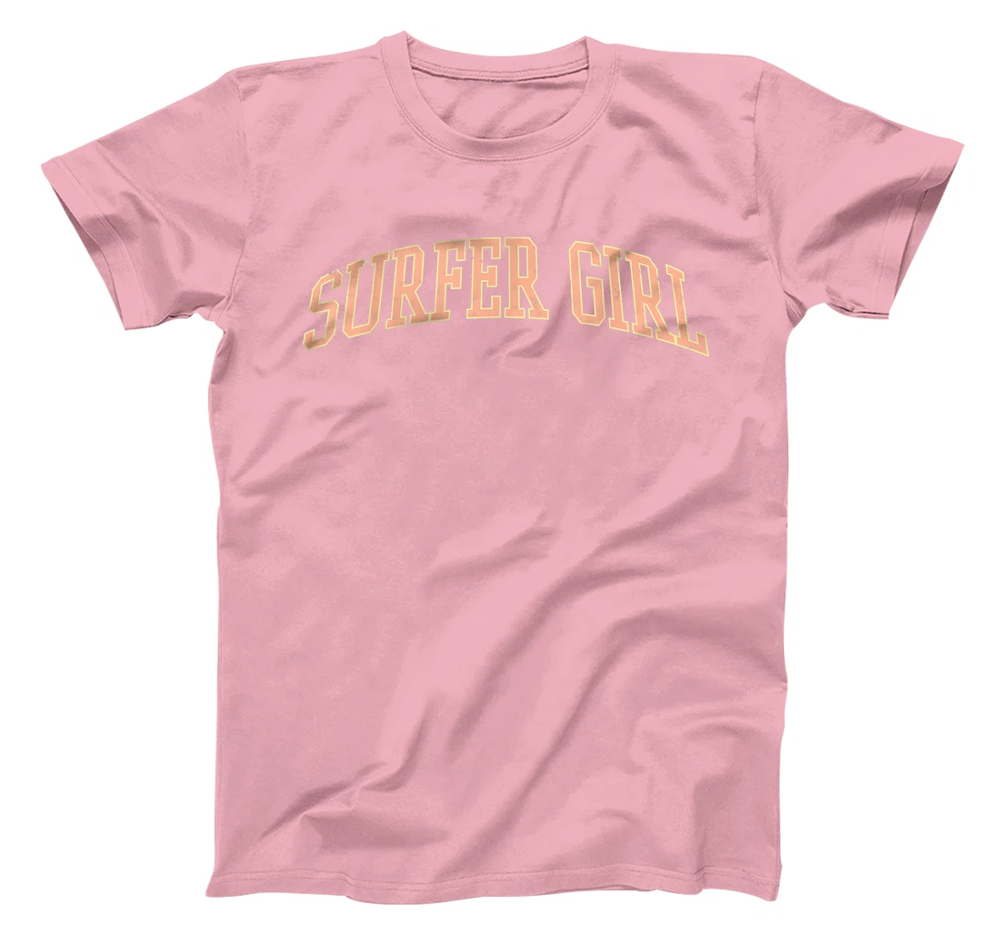 Surfer Girl College Font Graphic Beach Summer T-Shirt, Kid T-Shirt and Women T-Shirt