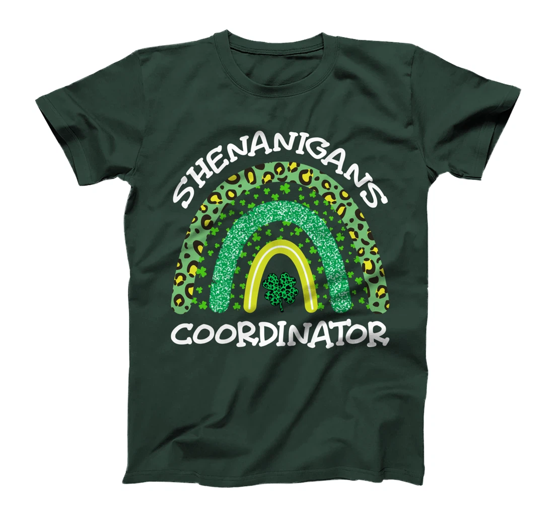 Shenanigans Coordinator Rainbow St Patricks Day Teacher Gift T-Shirt