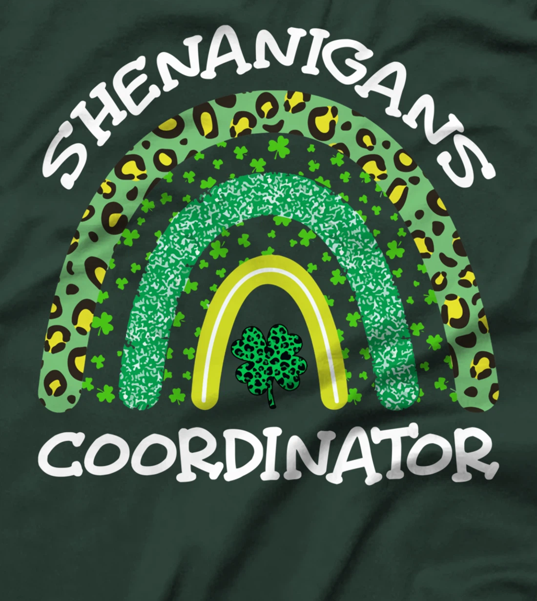 Shenanigans Coordinator Rainbow St Patricks Day Teacher Gift T-Shirt