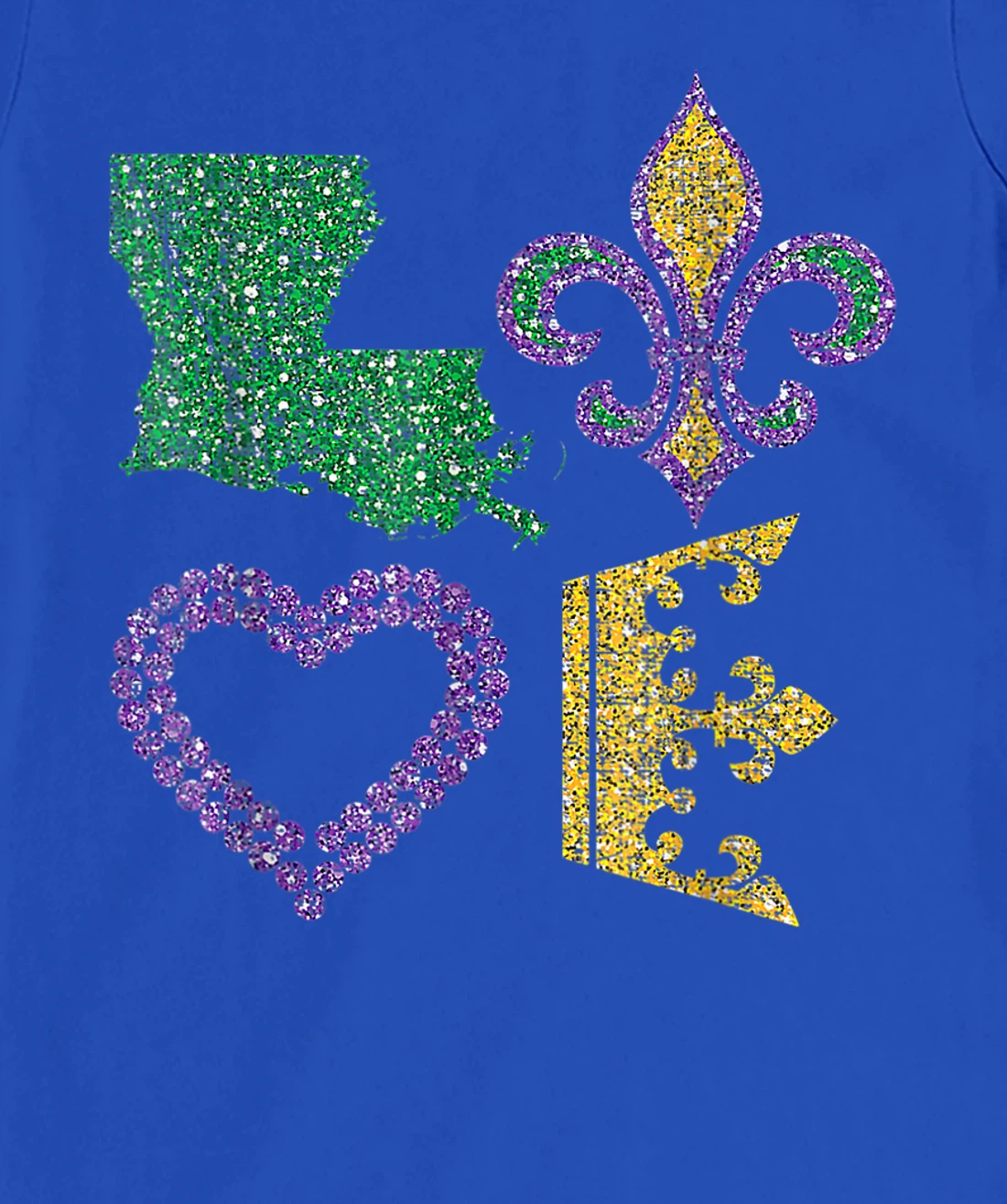 Women's Mardi Gras I Love Mardi Gras Distressed T-Shirt, Kid T-Shirt and Women T-Shirt