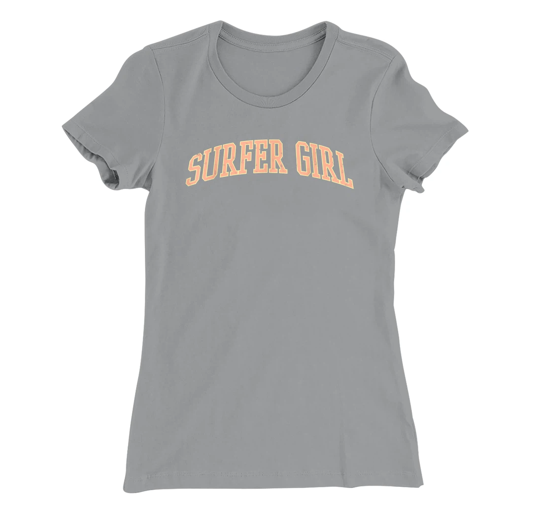 Surfer Girl College Font Graphic Beach Summer T-Shirt, Kid T-Shirt and Women T-Shirt