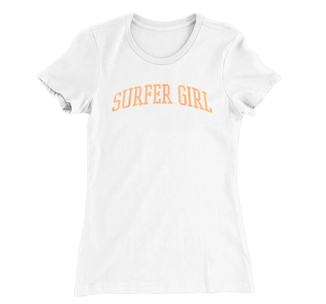 Surfer Girl College Font Graphic Beach Summer T-Shirt, Kid T-Shirt and Women T-Shirt