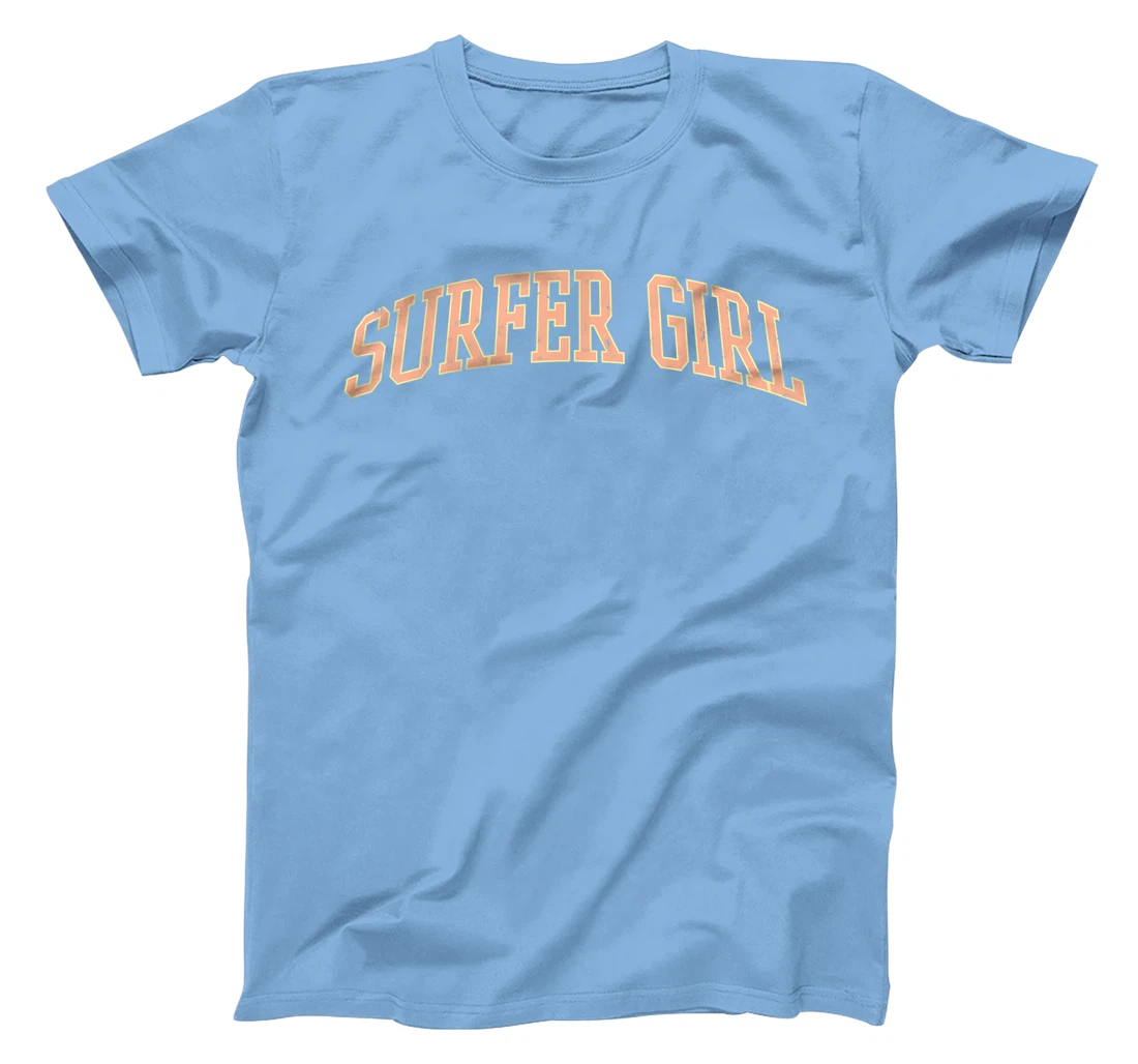 Surfer Girl College Font Graphic Beach Summer T-Shirt, Kid T-Shirt and Women T-Shirt