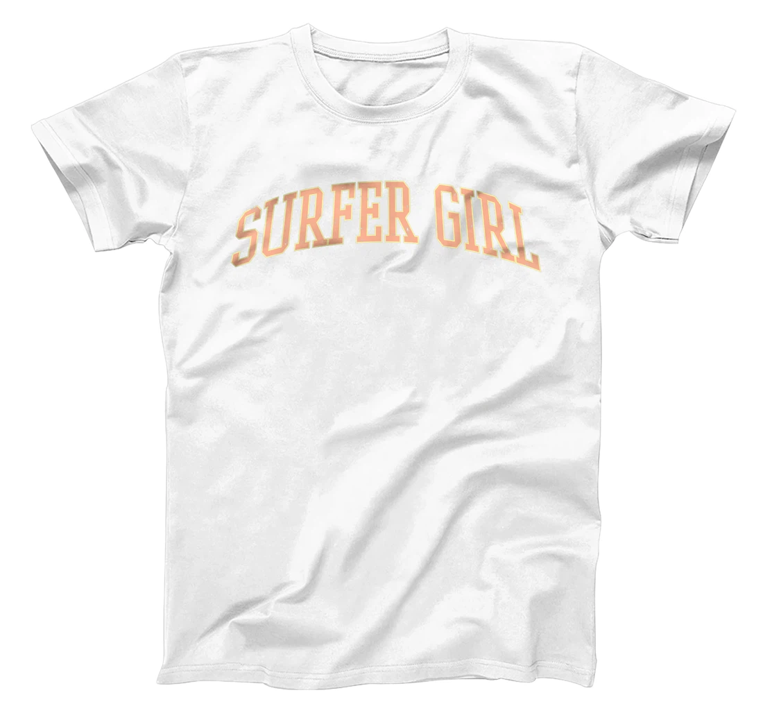 Surfer Girl College Font Graphic Beach Summer T-Shirt, Kid T-Shirt and Women T-Shirt