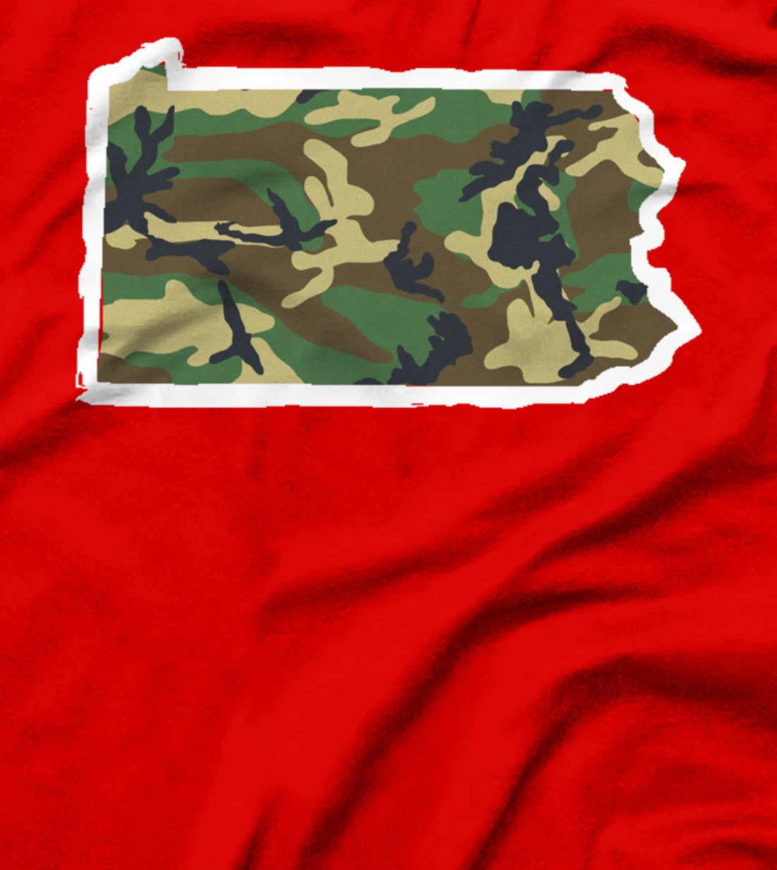 Pennsylvania Camo Map Shirt, Hunting Gear, Camo Home Apparel T-Shirt