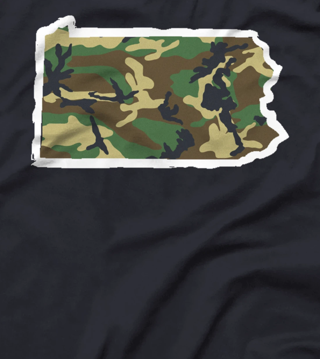 Pennsylvania Camo Map Shirt, Hunting Gear, Camo Home Apparel T-Shirt