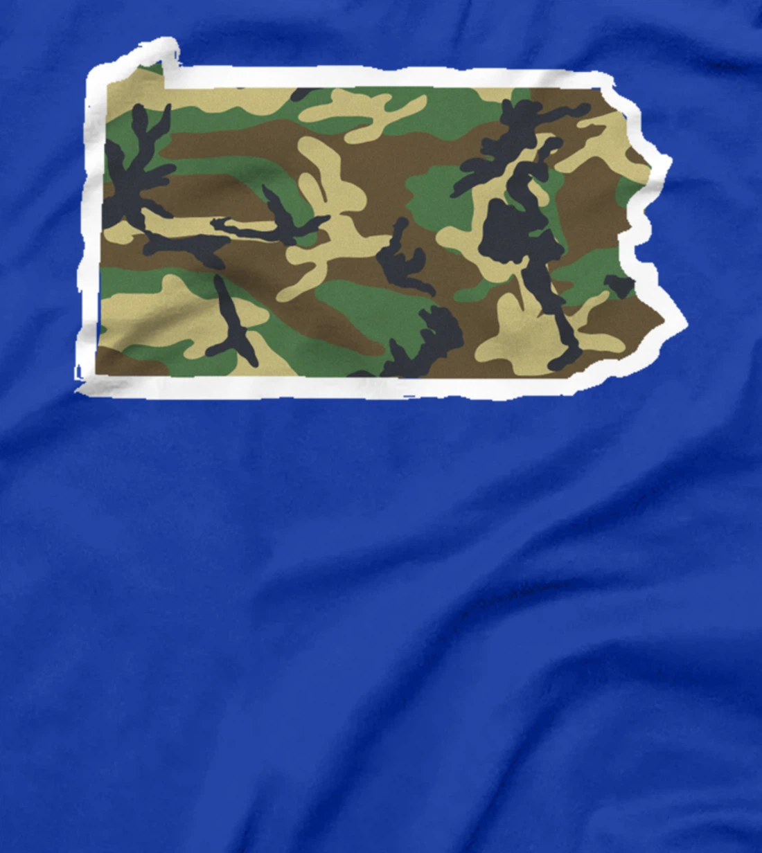 Pennsylvania Camo Map Shirt, Hunting Gear, Camo Home Apparel T-Shirt