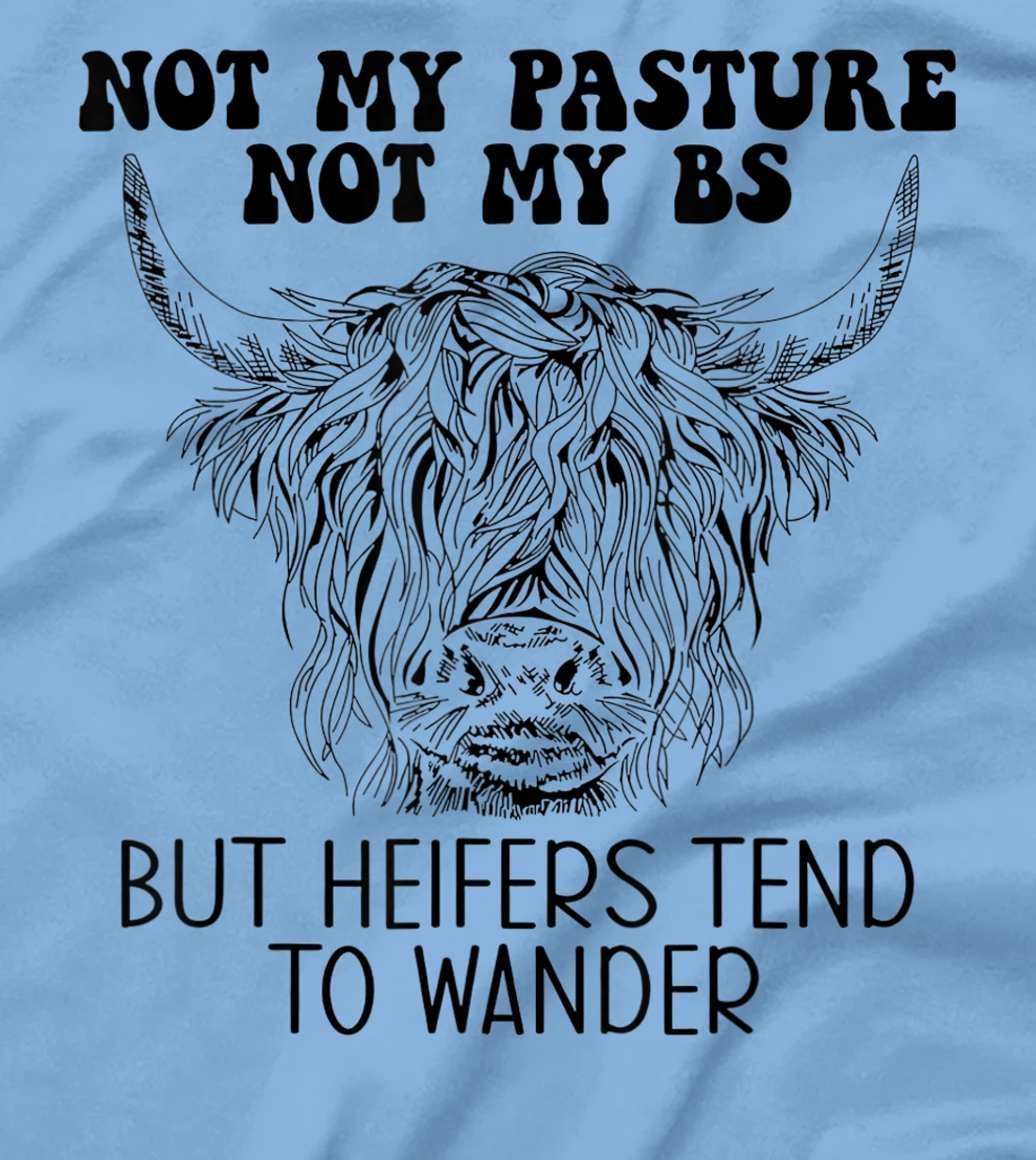 Cow Not My Pasture Not My BS But Heifers Tend To Wander T-Shirt, Women T-Shirt