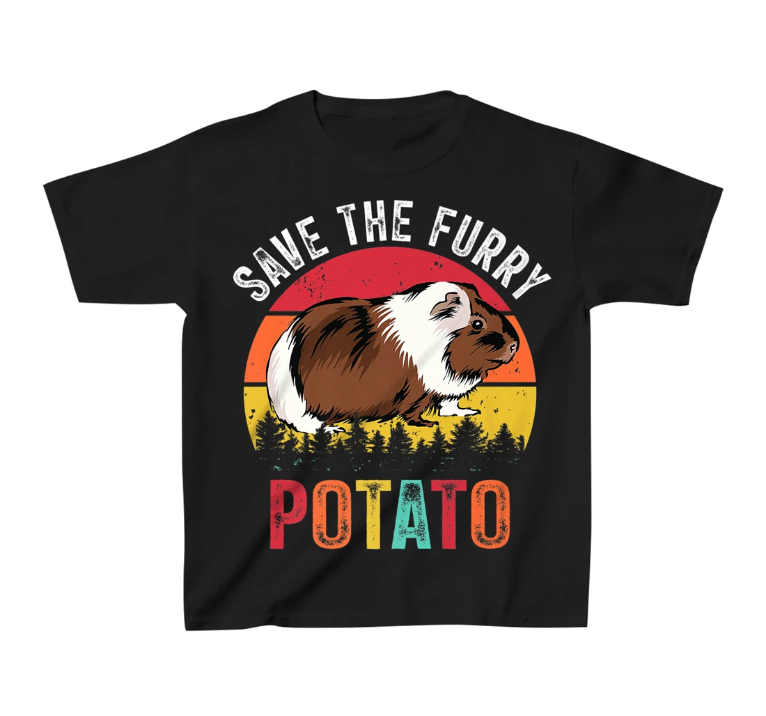 Save The Furry Potato Funny Guinea Pig T-Shirt, Kid T-Shirt and Women T-Shirt