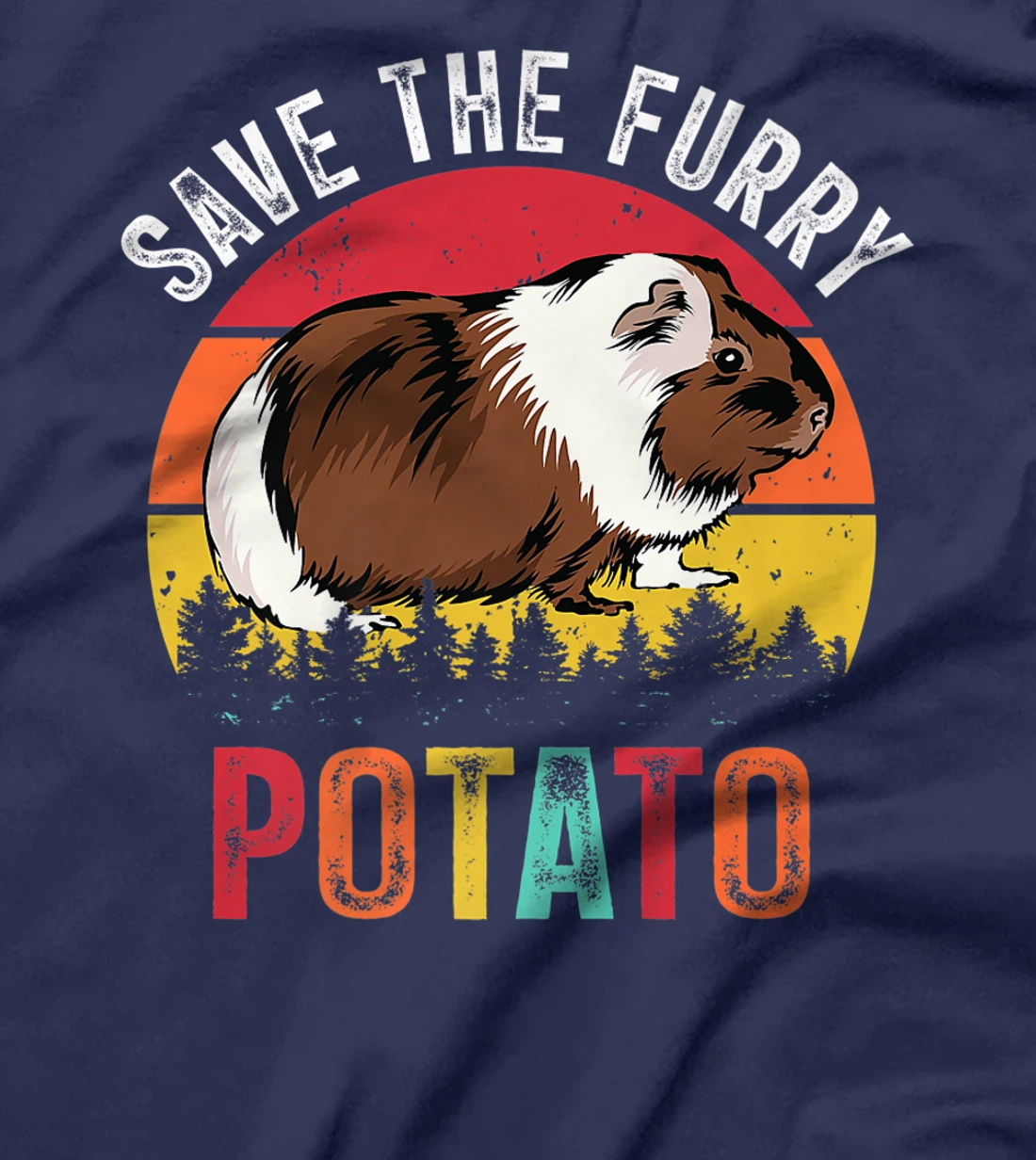Save The Furry Potato Funny Guinea Pig T-Shirt, Kid T-Shirt and Women T-Shirt
