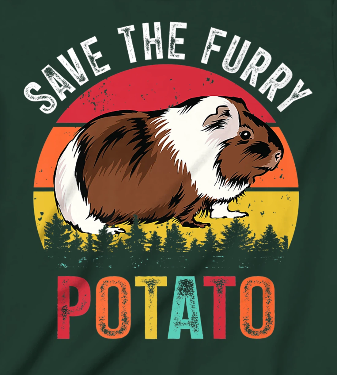 Save The Furry Potato Funny Guinea Pig T-Shirt, Kid T-Shirt and Women T-Shirt