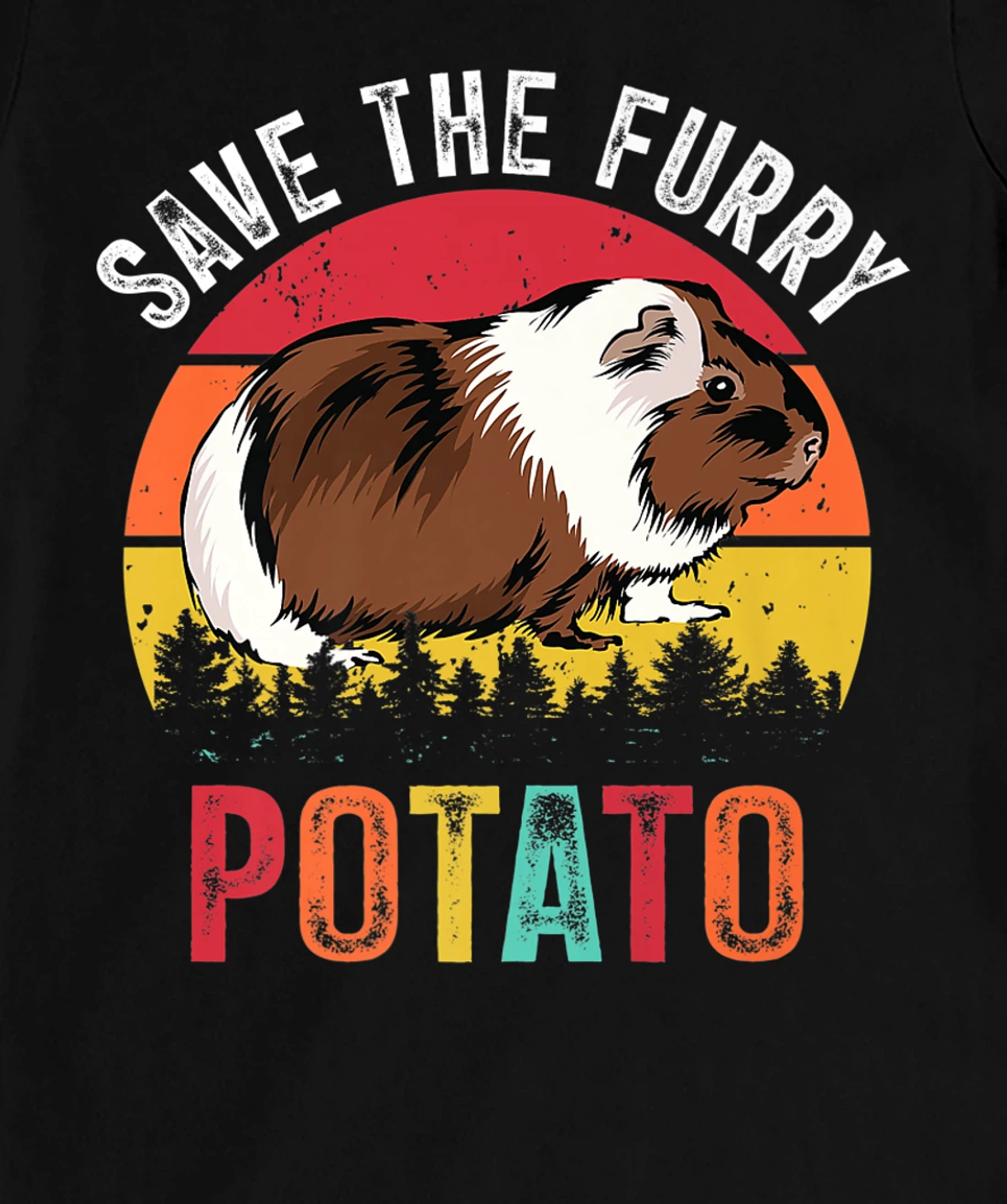 Save The Furry Potato Funny Guinea Pig T-Shirt, Kid T-Shirt and Women T-Shirt