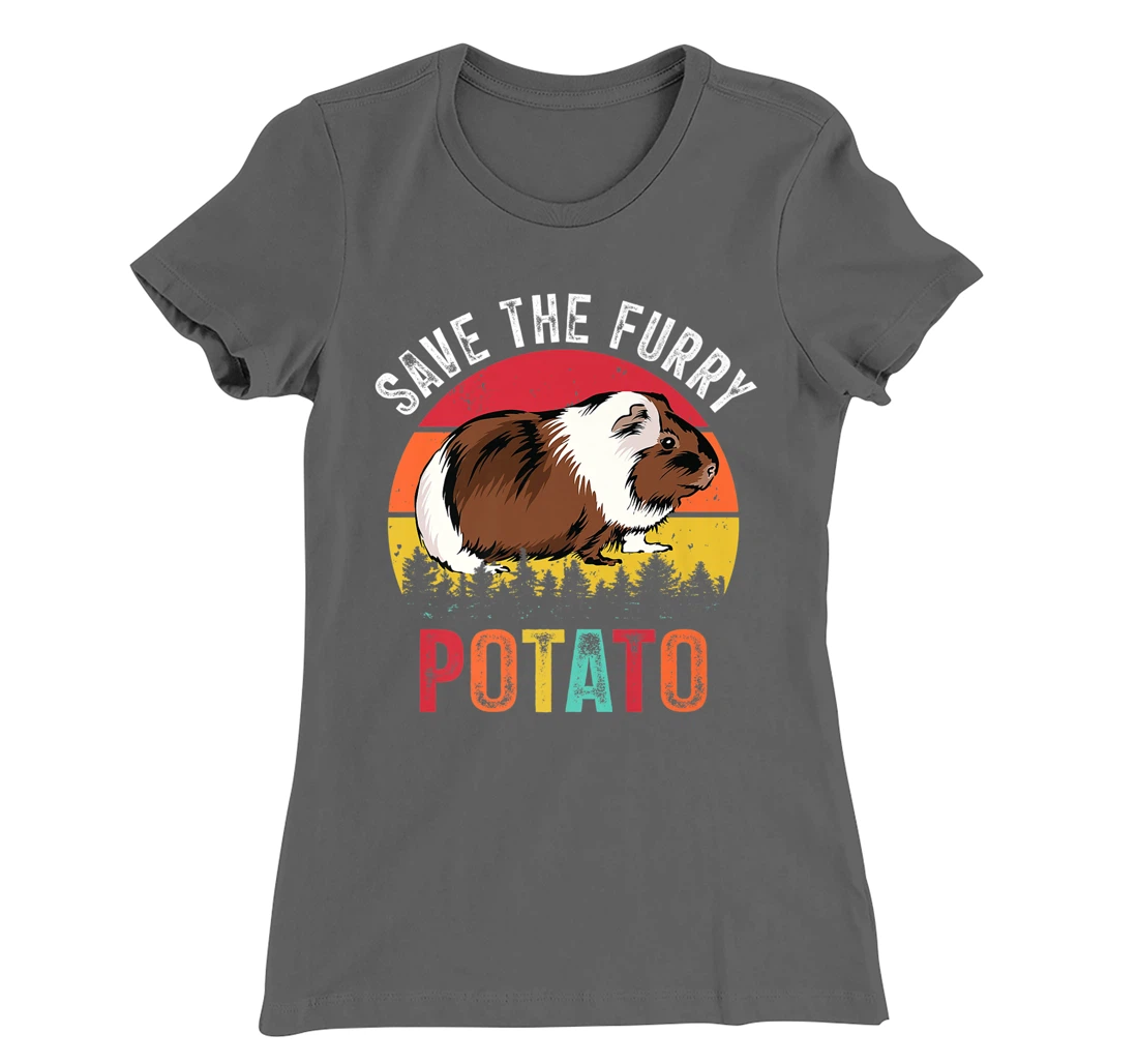 Save The Furry Potato Funny Guinea Pig T-Shirt, Kid T-Shirt and Women T-Shirt