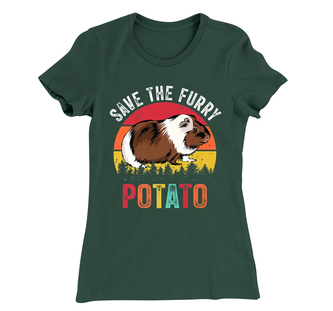 Save The Furry Potato Funny Guinea Pig T-Shirt, Kid T-Shirt and Women T-Shirt