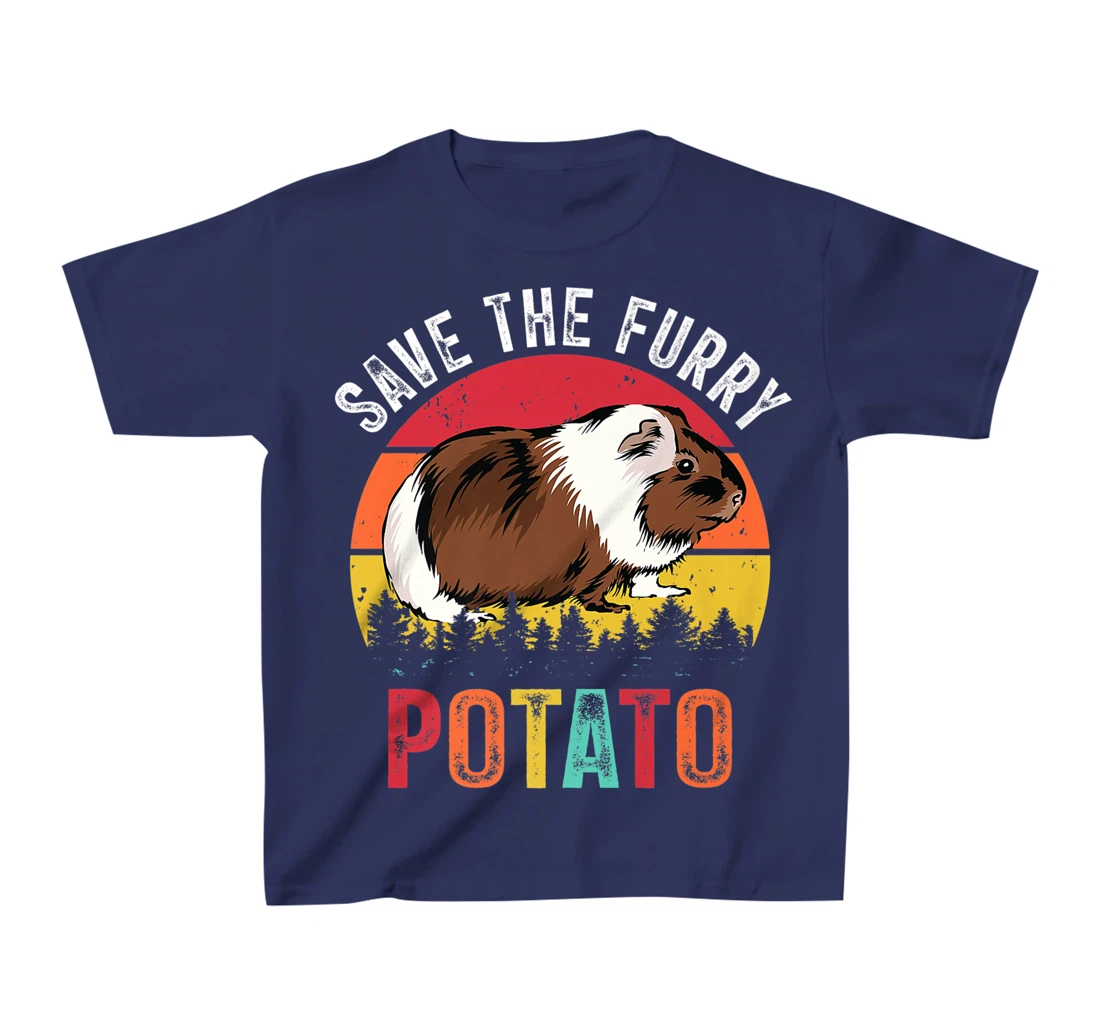 Save The Furry Potato Funny Guinea Pig T-Shirt, Kid T-Shirt and Women T-Shirt
