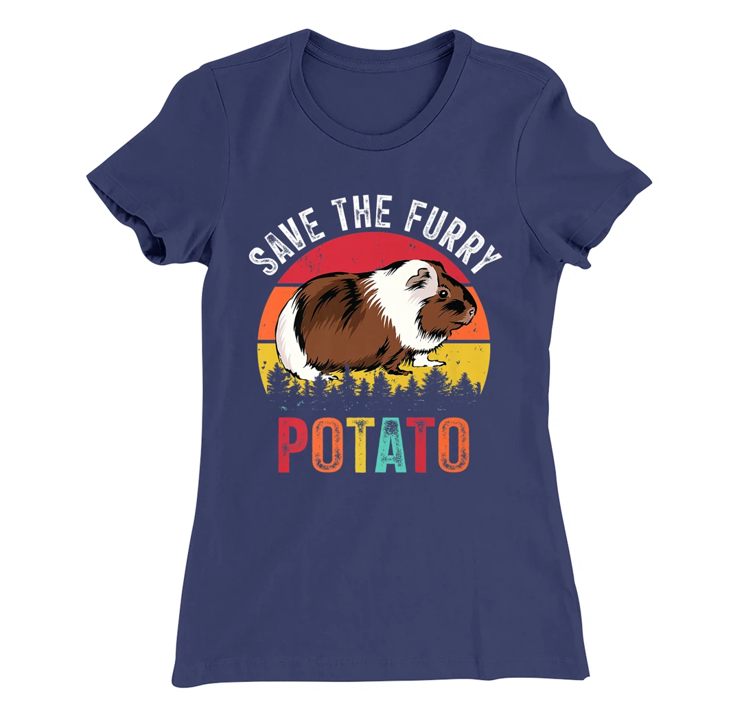 Save The Furry Potato Funny Guinea Pig T-Shirt, Kid T-Shirt and Women T-Shirt