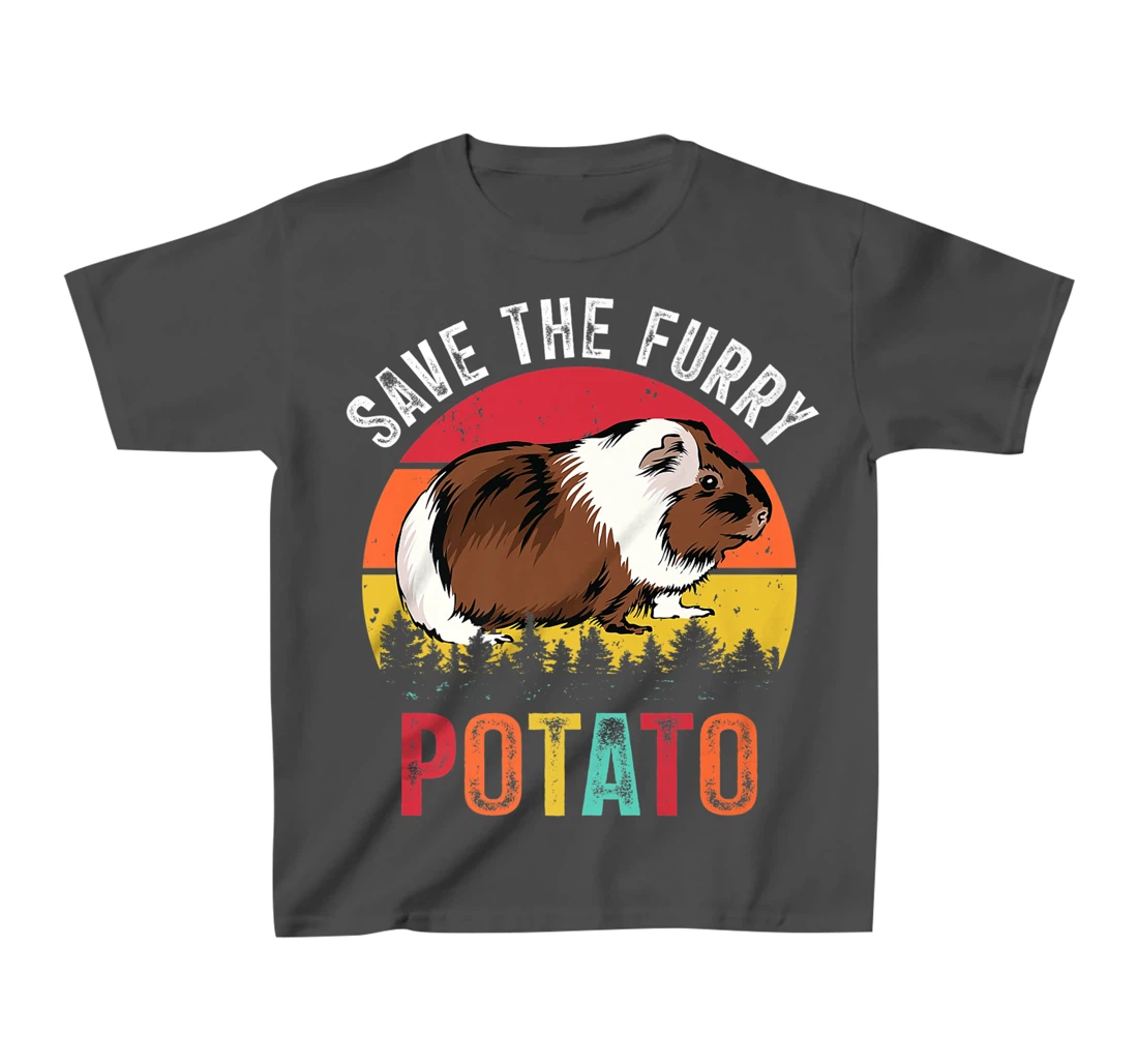 Save The Furry Potato Funny Guinea Pig T-Shirt, Kid T-Shirt and Women T-Shirt