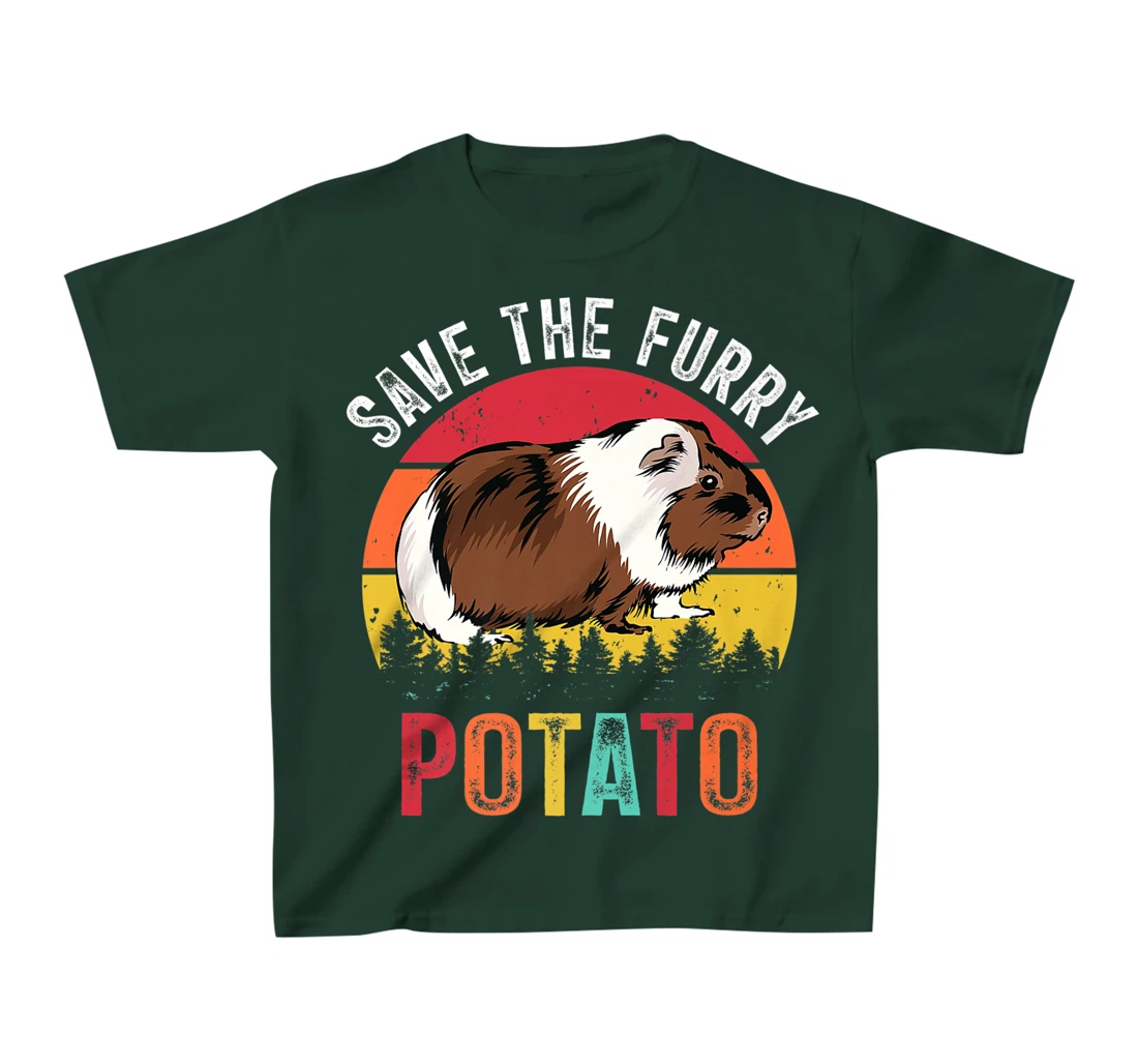 Save The Furry Potato Funny Guinea Pig T-Shirt, Kid T-Shirt and Women T-Shirt