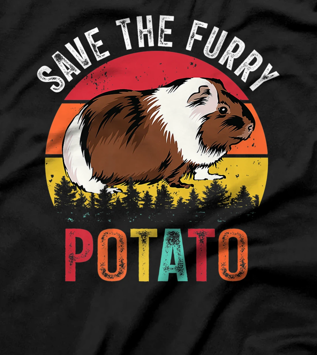 Save The Furry Potato Funny Guinea Pig T-Shirt, Kid T-Shirt and Women T-Shirt