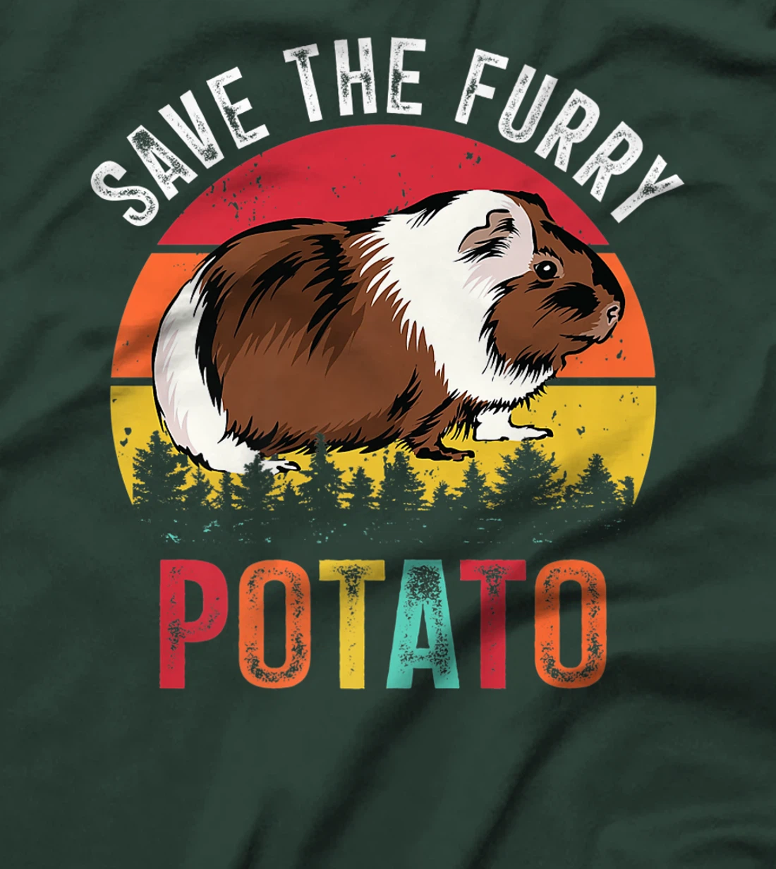 Save The Furry Potato Funny Guinea Pig T-Shirt, Kid T-Shirt and Women T-Shirt