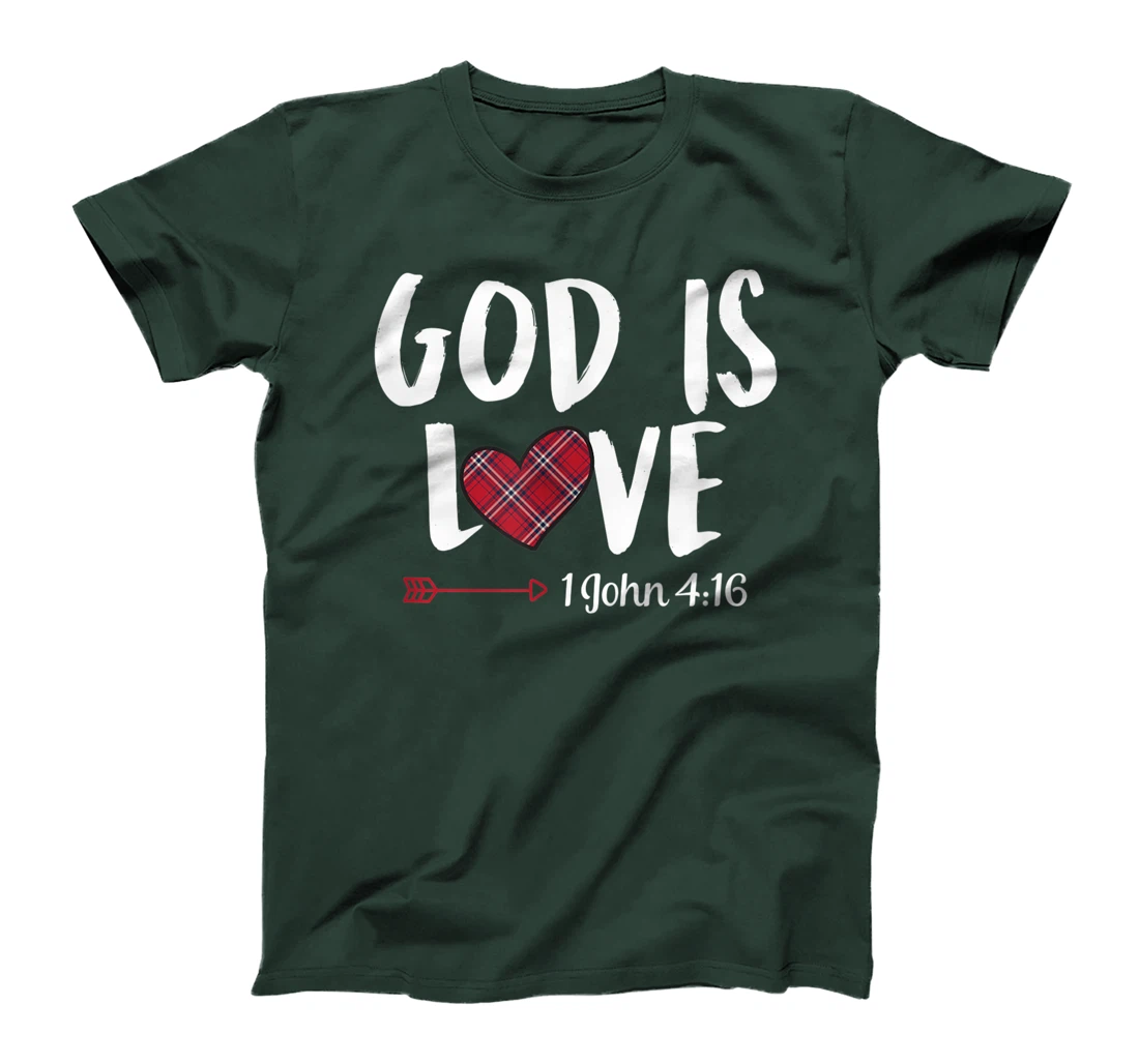 God Is Love 1 John 4 16 Christian Bible Valentines Day Gift T-Shirt