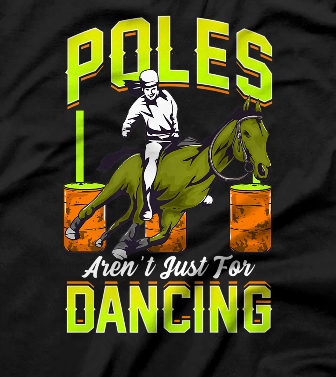 Barrel Racing Rodeo Men Women Cowboy Cowgirl Racer Spurs T-Shirt, Kid T-Shirt and Women T-Shirt