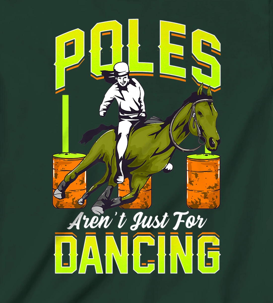 Barrel Racing Rodeo Men Women Cowboy Cowgirl Racer Spurs T-Shirt, Kid T-Shirt and Women T-Shirt