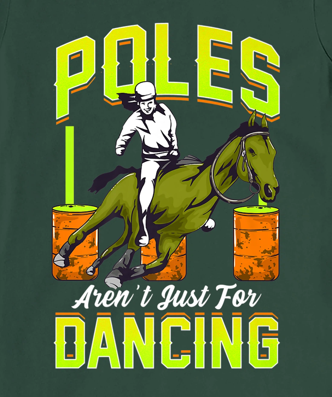 Barrel Racing Rodeo Men Women Cowboy Cowgirl Racer Spurs T-Shirt, Kid T-Shirt and Women T-Shirt