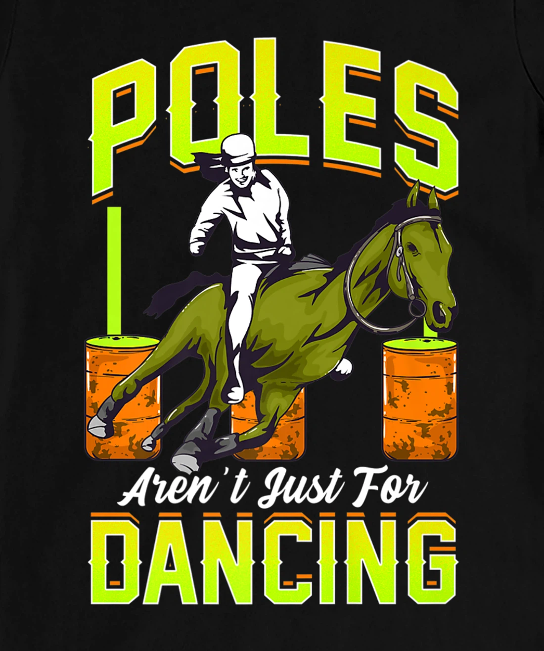 Barrel Racing Rodeo Men Women Cowboy Cowgirl Racer Spurs T-Shirt, Kid T-Shirt and Women T-Shirt