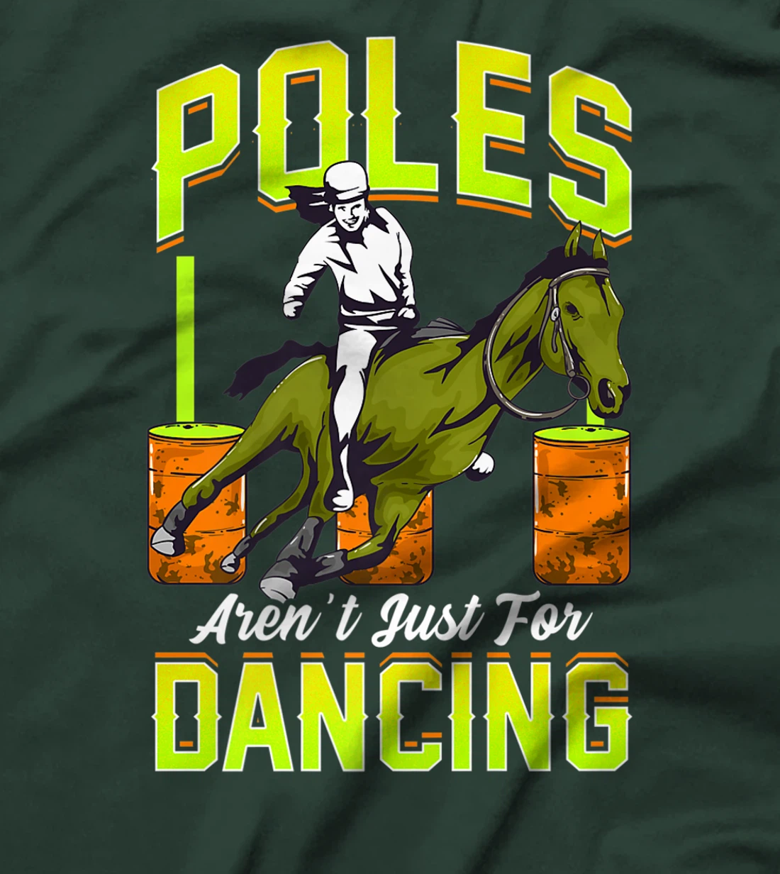 Barrel Racing Rodeo Men Women Cowboy Cowgirl Racer Spurs T-Shirt, Kid T-Shirt and Women T-Shirt