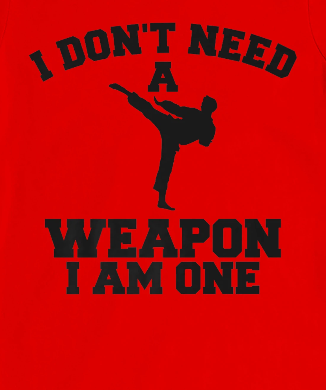 I Don't Need A Weapon I Am One Karate Martial Arts T-Shirt, Women T-Shirt