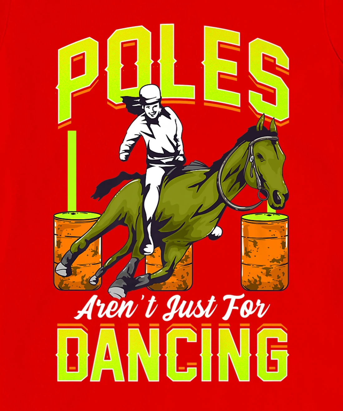 Barrel Racing Rodeo Men Women Cowboy Cowgirl Racer Spurs T-Shirt, Kid T-Shirt and Women T-Shirt