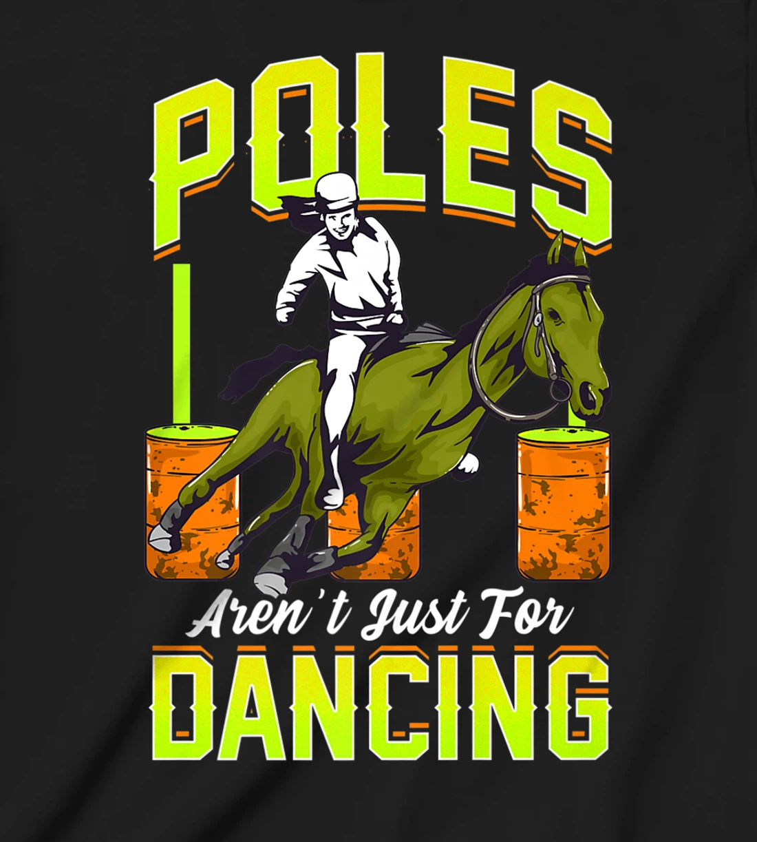 Barrel Racing Rodeo Men Women Cowboy Cowgirl Racer Spurs T-Shirt, Kid T-Shirt and Women T-Shirt