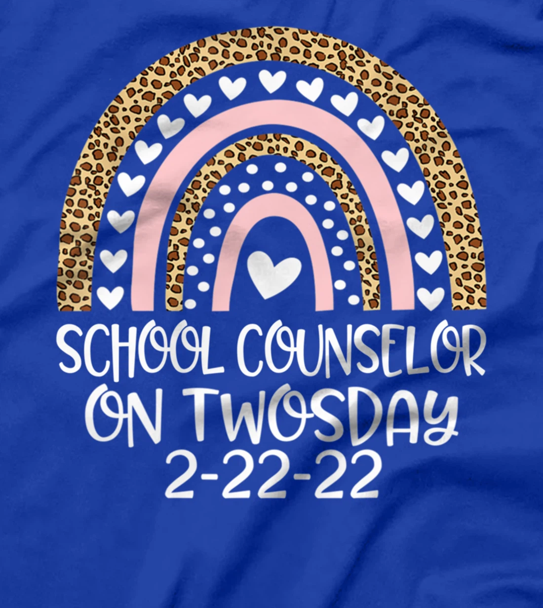 School Counselor On Twosday 2/22/2022 Funny February 22nd T-Shirt