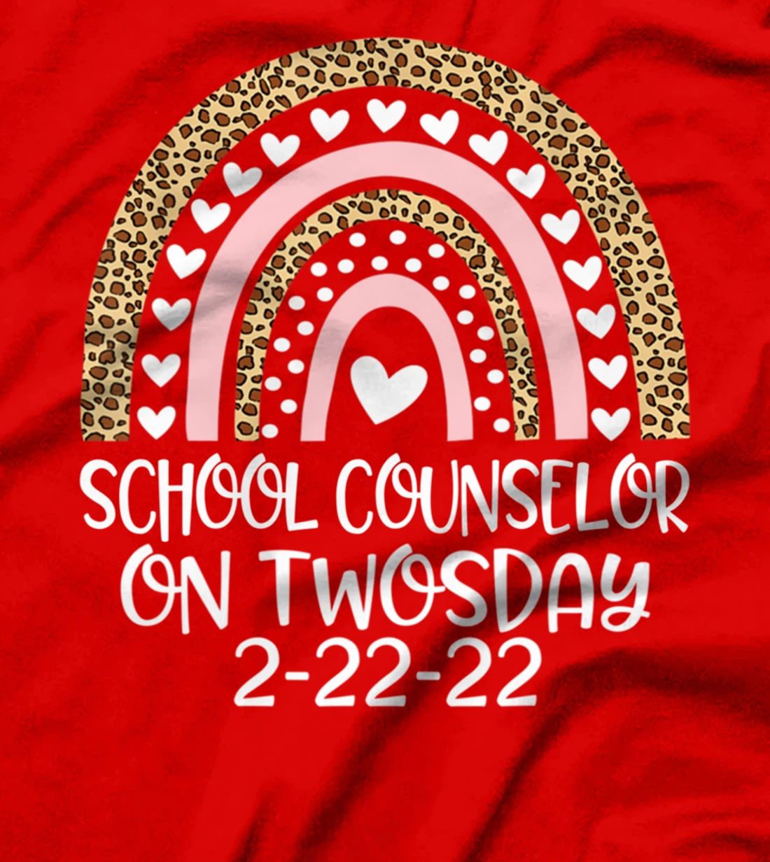 School Counselor On Twosday 2/22/2022 Funny February 22nd T-Shirt