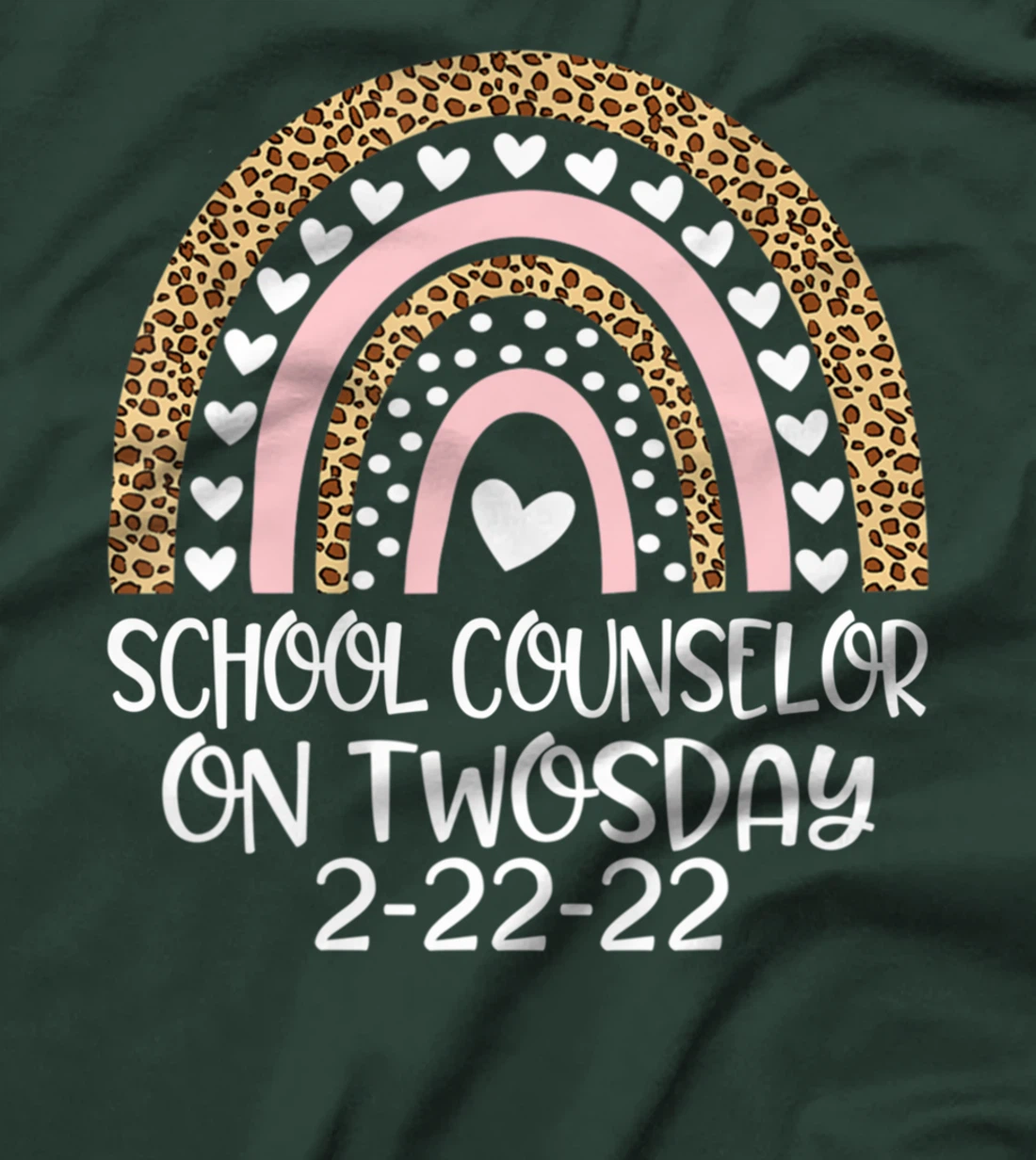 School Counselor On Twosday 2/22/2022 Funny February 22nd T-Shirt