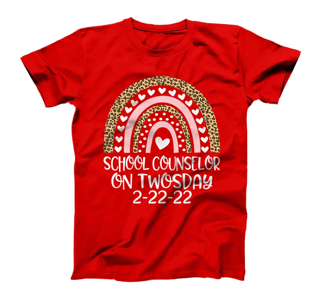 School Counselor On Twosday 2/22/2022 Funny February 22nd T-Shirt
