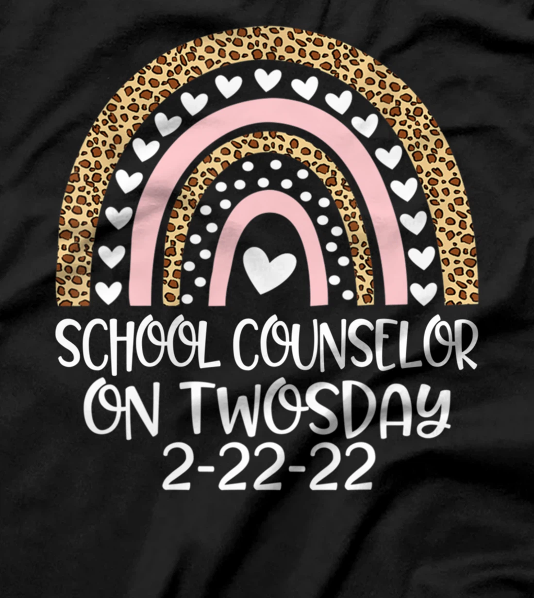 School Counselor On Twosday 2/22/2022 Funny February 22nd T-Shirt