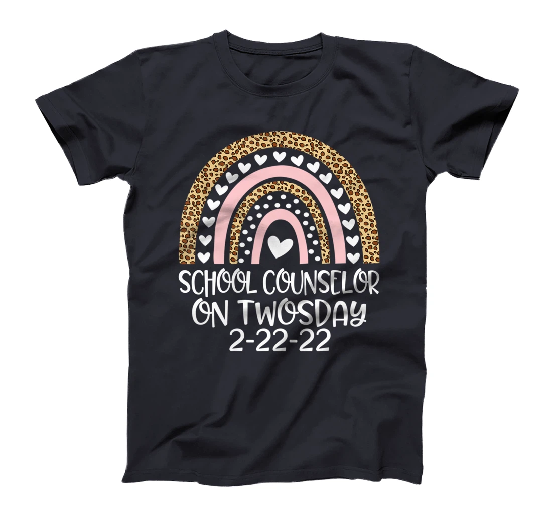 School Counselor On Twosday 2/22/2022 Funny February 22nd T-Shirt