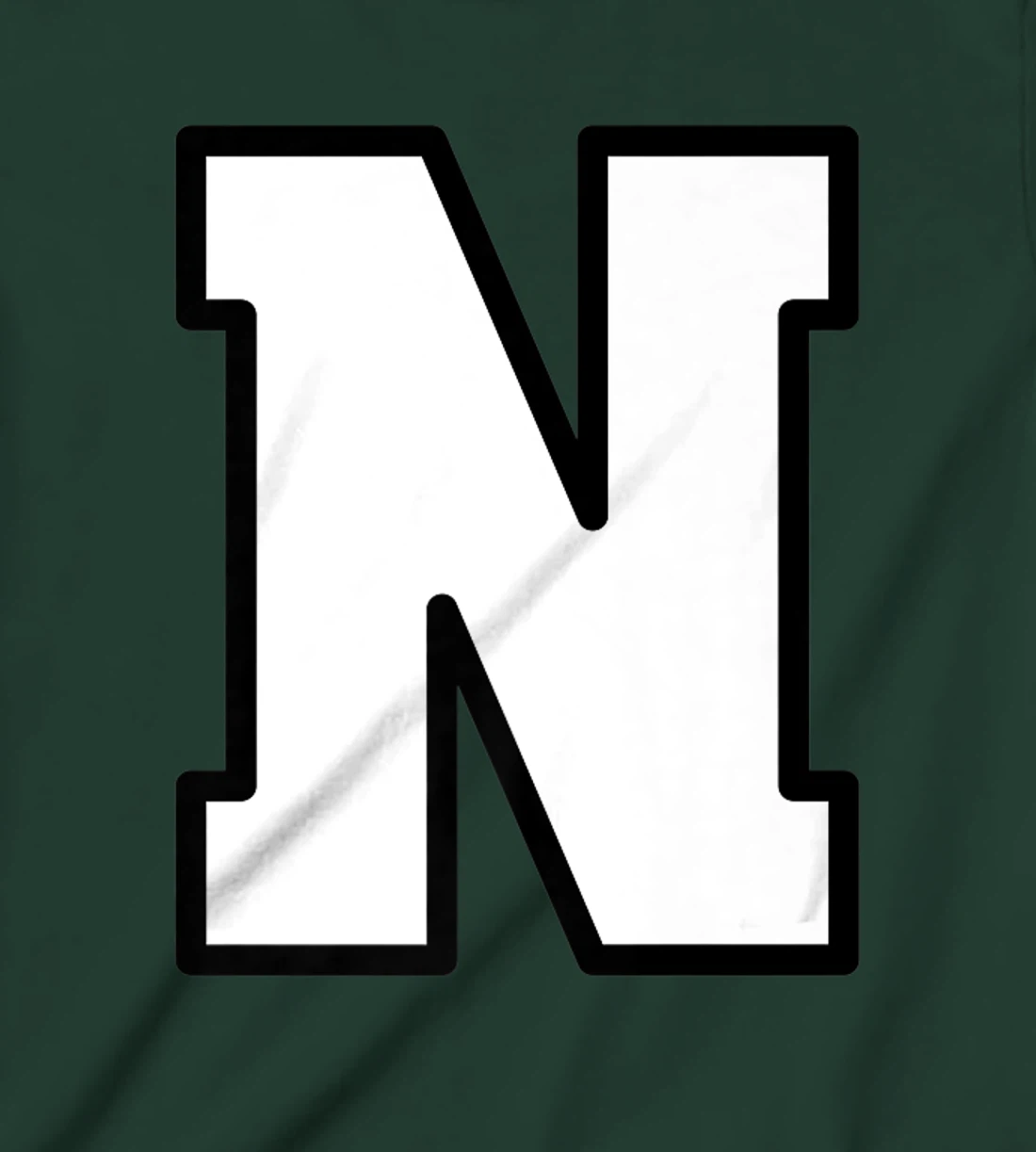 Letter N Capital Alphabet Varsity Monogram Initial T-Shirt, Kid T-Shirt and Women T-Shirt