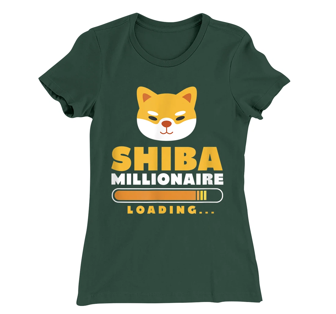 Shiba Inu Millionaire Loading Shiba Inu Coin Cryptocurrency T-Shirt, Women T-Shirt