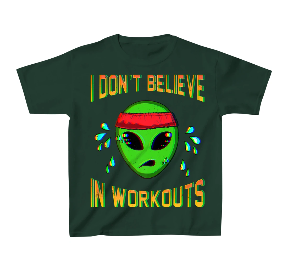 Alien Workout Fitness Exercise Ancient UFO Gym Aliens T-Shirt, Kid T-Shirt and Women T-Shirt