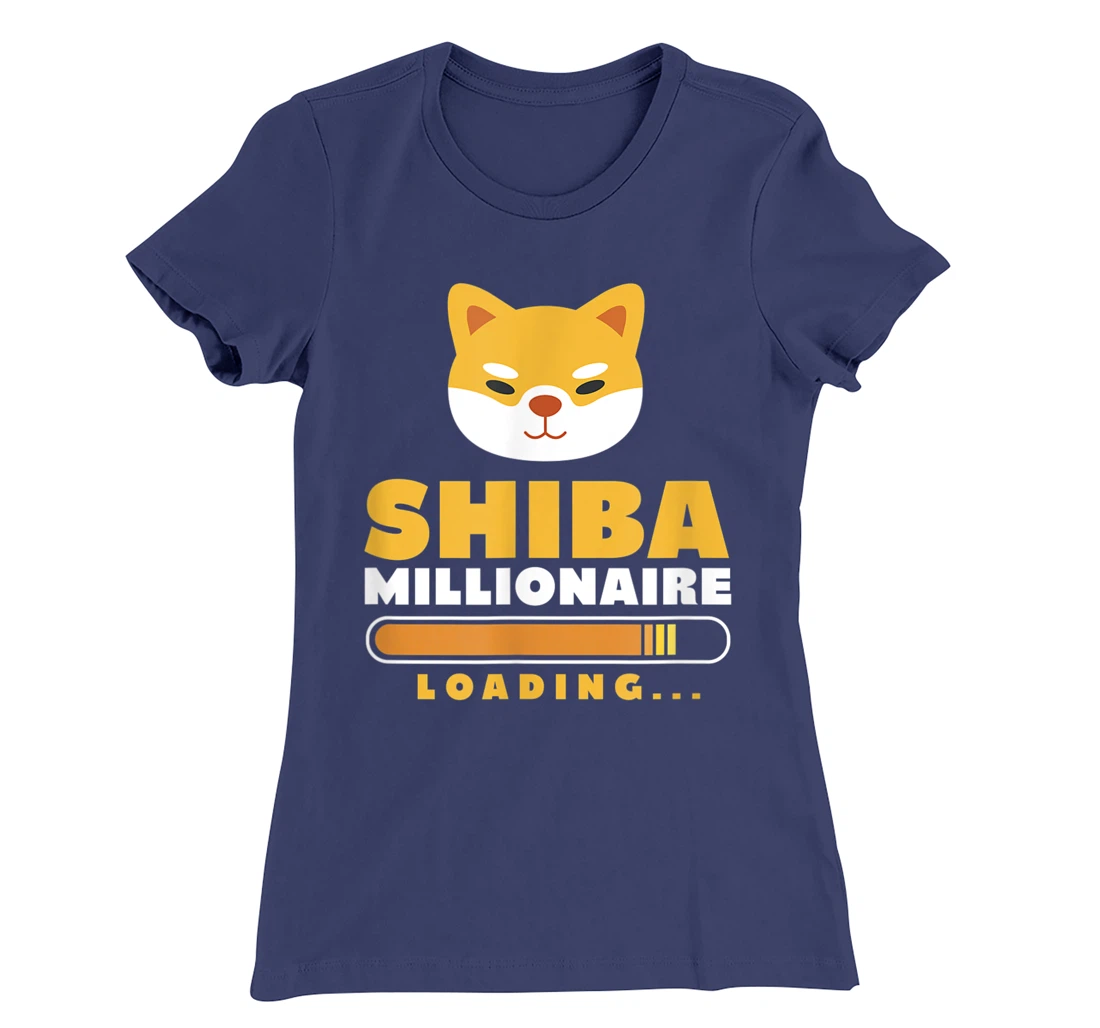 Shiba Inu Millionaire Loading Shiba Inu Coin Cryptocurrency T-Shirt, Women T-Shirt