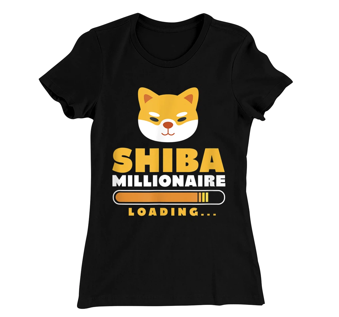 Shiba Inu Millionaire Loading Shiba Inu Coin Cryptocurrency T-Shirt, Women T-Shirt