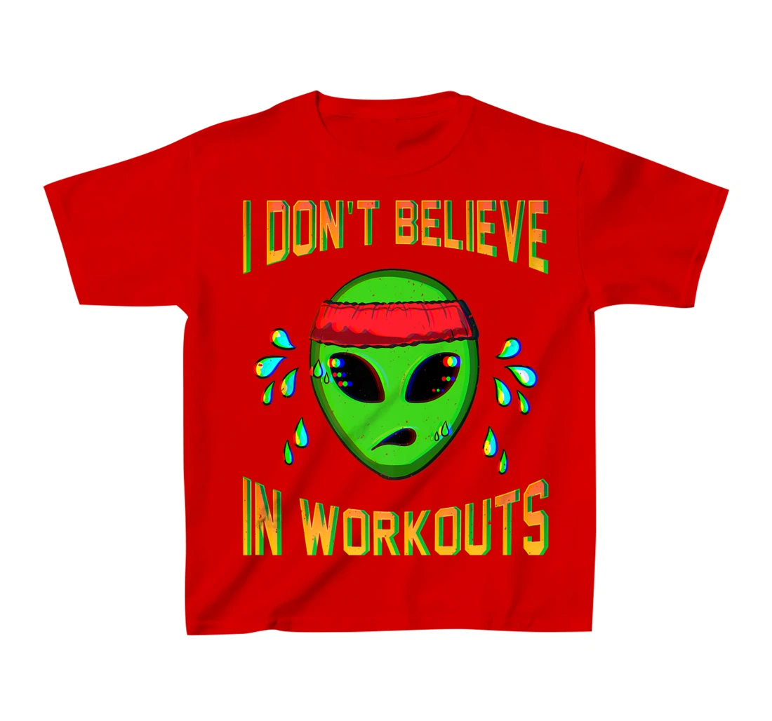 Alien Workout Fitness Exercise Ancient UFO Gym Aliens T-Shirt, Kid T-Shirt and Women T-Shirt