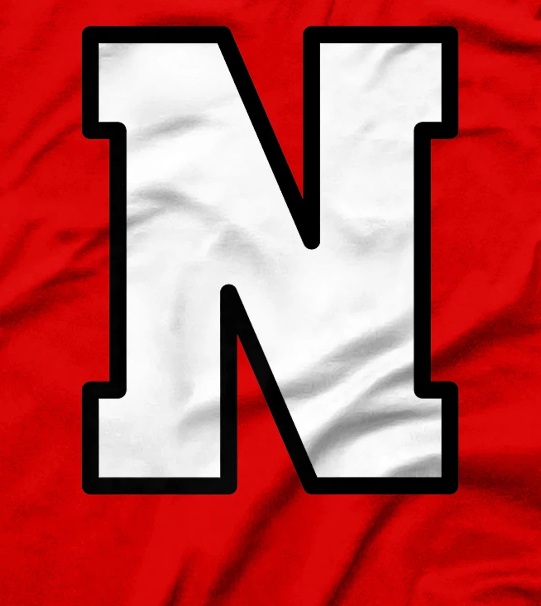 Letter N Capital Alphabet Varsity Monogram Initial T-Shirt, Kid T-Shirt and Women T-Shirt